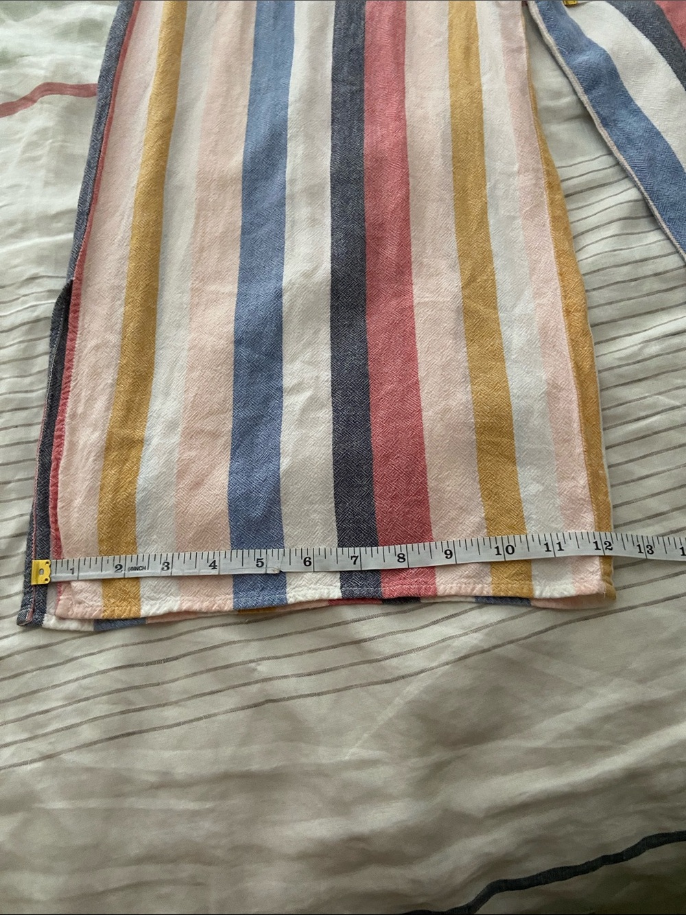 Cloth & Stone Linen Blend Wide Leg Jumpsuit Cropped Boho Coastal Size Small - Picture 13 of 16